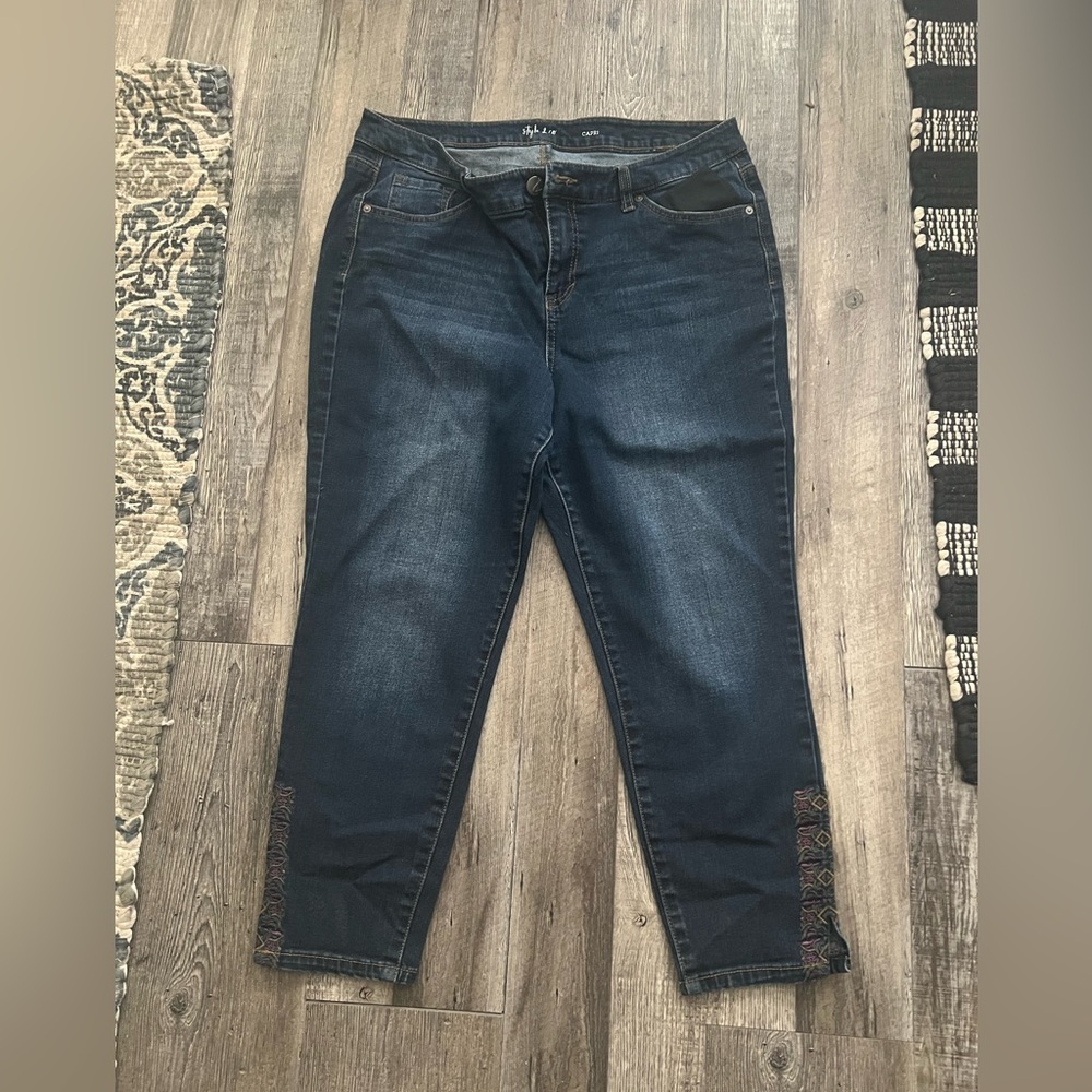 Dark denim Style & Company (capris) size 12